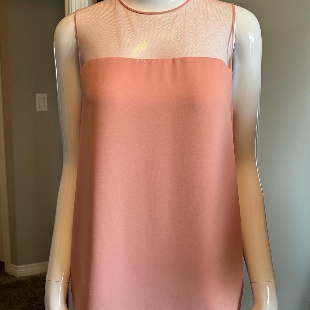 Aritzia Pink Mesh Tank Small - Picture 2 of 5